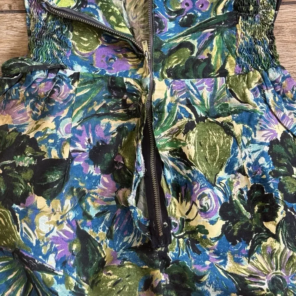 Vintage Sun Fashions of Hawaii Swimsuit Wrap Suit Pin Up Rockabilly Romper